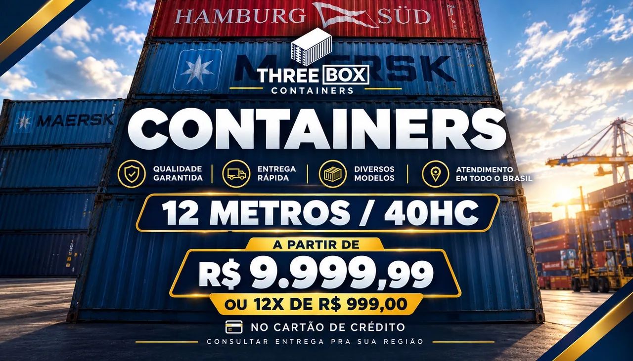 CONTÊINER | CONTAINER 40HC 12 METROS 