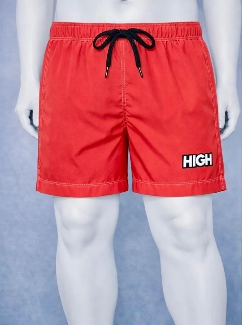 Short Praia Mauricinho High - Vermelho  