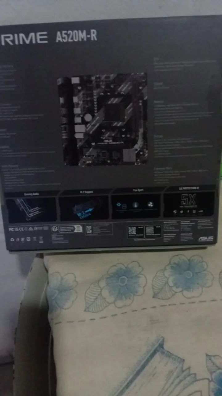 Placa Mãe Asus Prime A520M-R nova - Foto 3