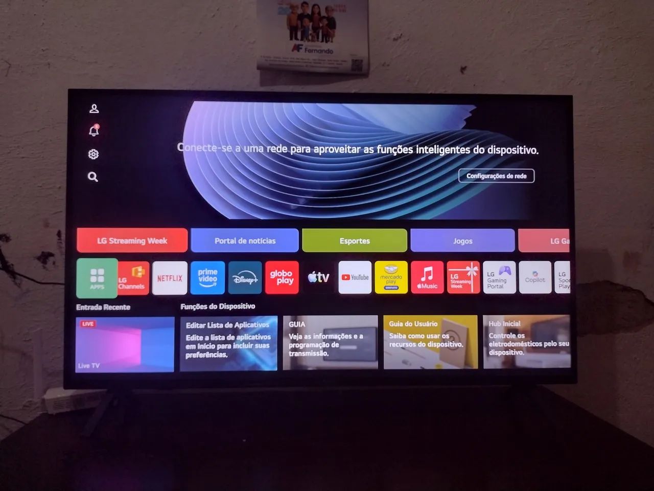 Tv LG IA 4k 50 polegadas NOVA - Foto 2