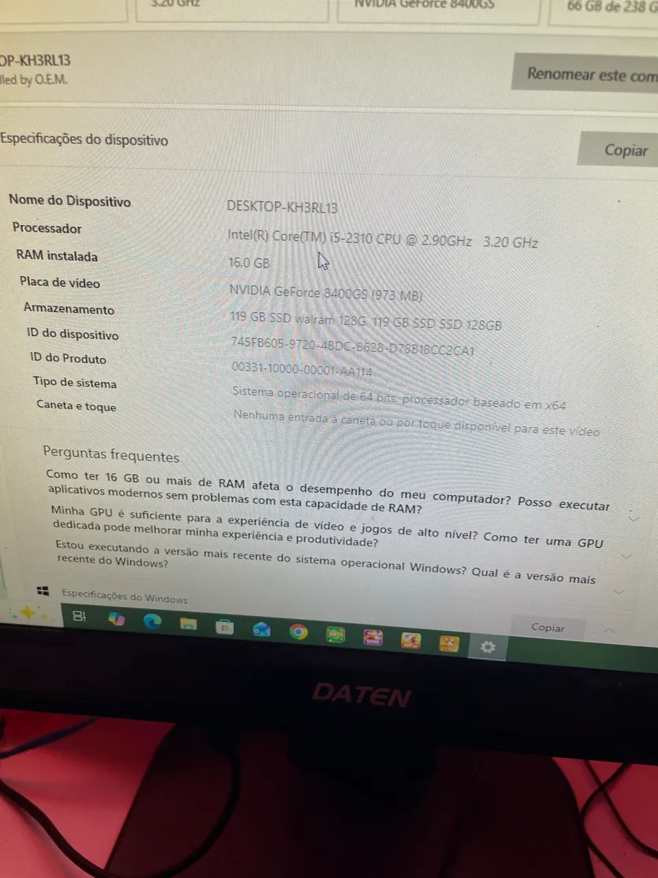 Pc bom para estudos e alguns jogos , estou vendendo barato , pra vir buscar 