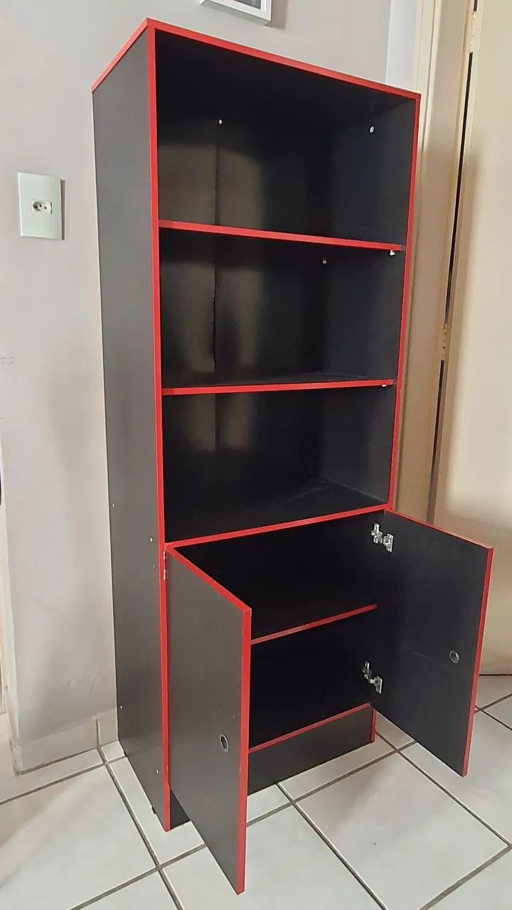 Estante com prateleira e porta - Foto 4