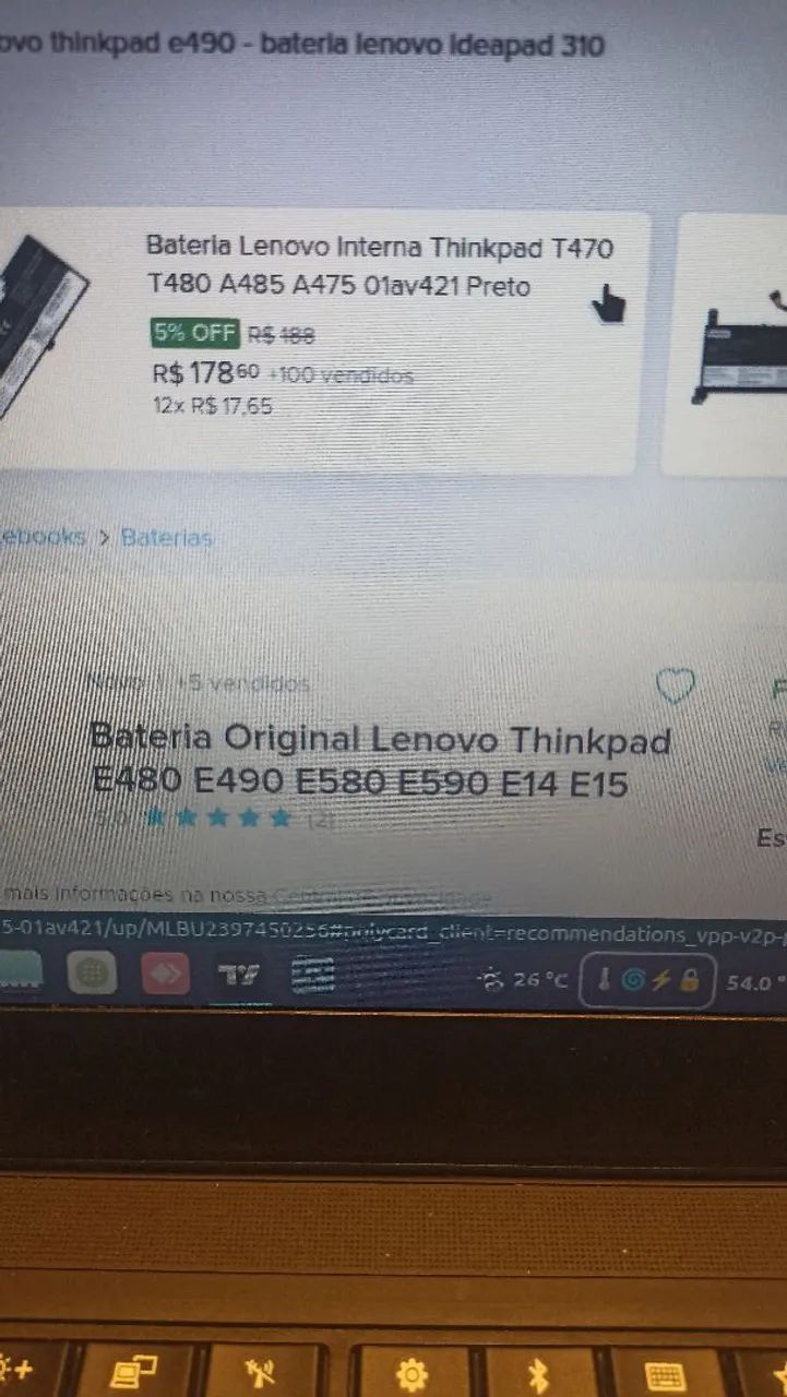 Bateria Lenovo E480/90 - E14 - E15 - E580/90 - Foto 2