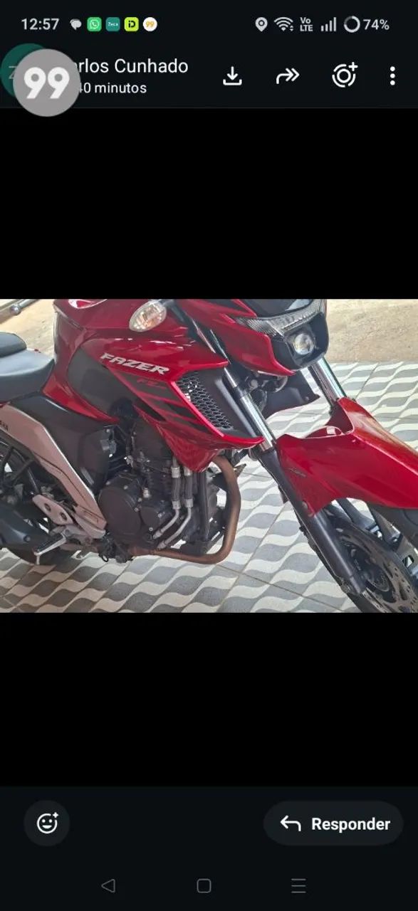 Fz 25 conservada moto bem cuidada - Foto 4