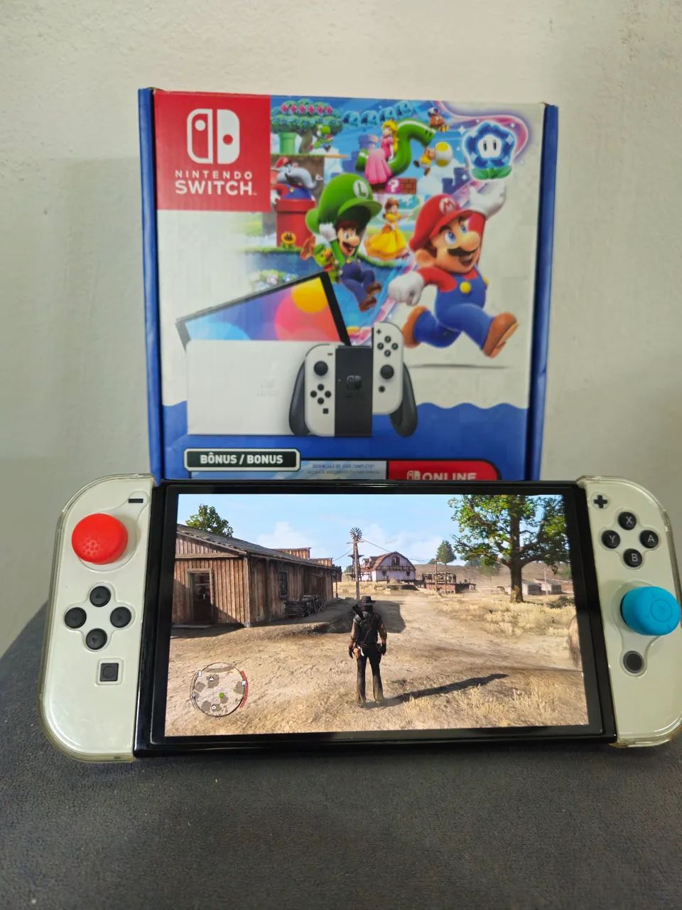 Switch Oled Desbloqueado 256gb - Foto 2