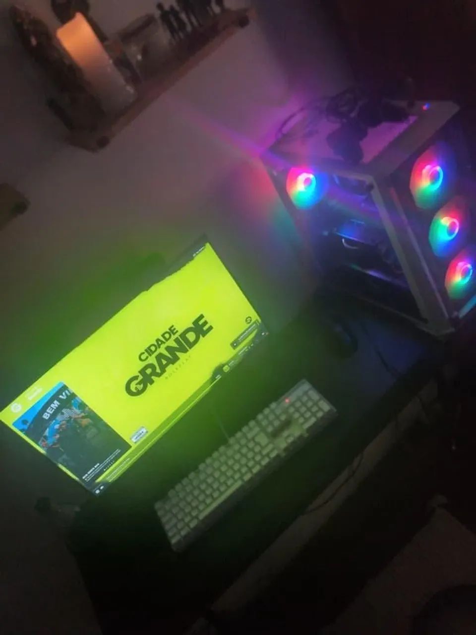 Pc gamer setup completo troco por moto!