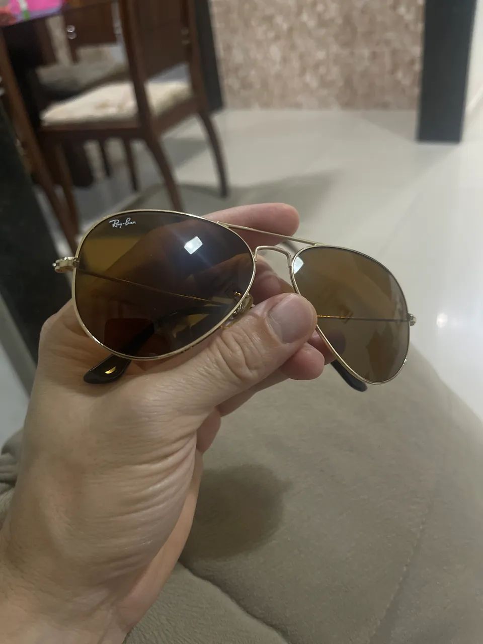 Óculos Ray Ban Rb 3025 AVIATOR LARGUE METAL - Foto 3