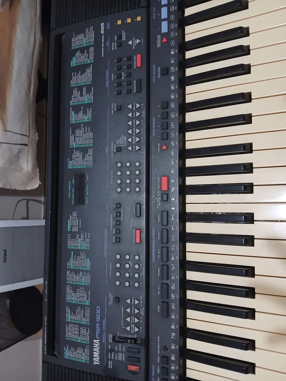 Teclado Yamaha PSR-500 - Instrumentos musicais - Conjunto