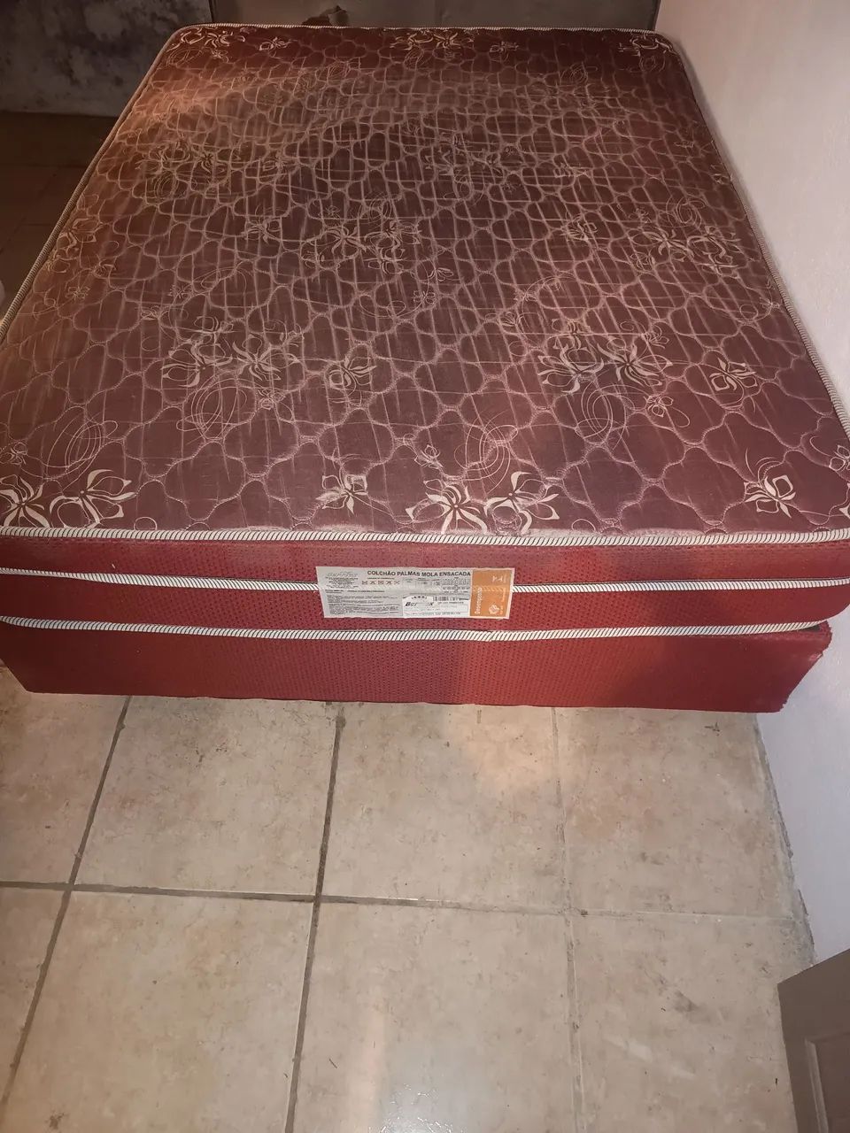 CAMA BOX CASAL (BASE + COLCHÃO DE MOLAS ENSACADAS) - Foto 3