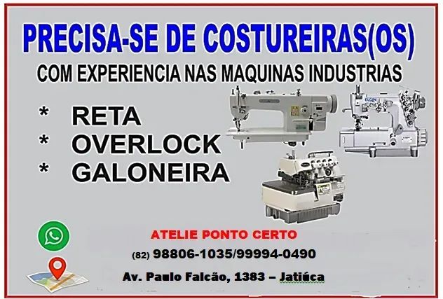 Precisamos de Costureira