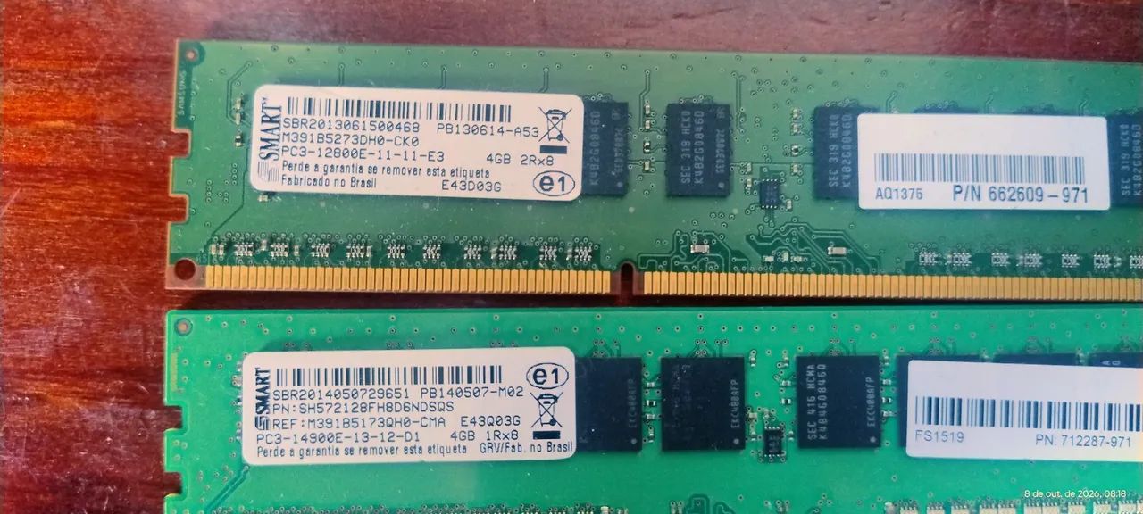 Memória ddr3E ecc