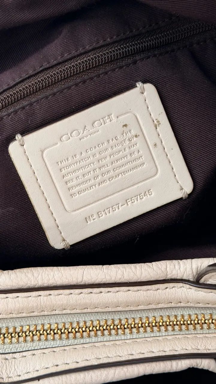 Bolsa saco Coach Off White - Foto 3