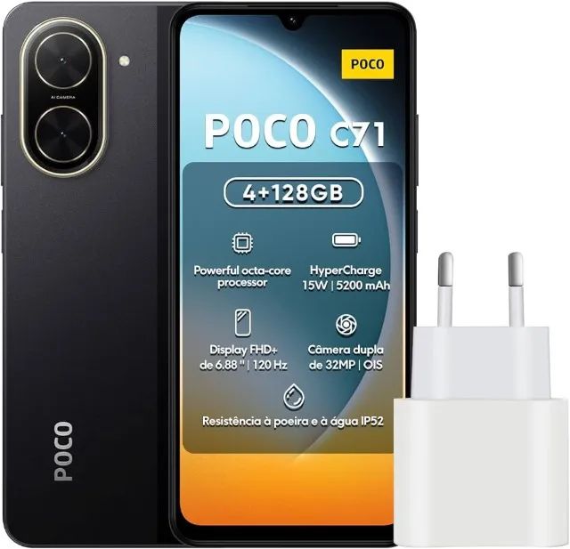 Celular Xiaomi Poco C71 128GB 4gb Ram De 6.88
