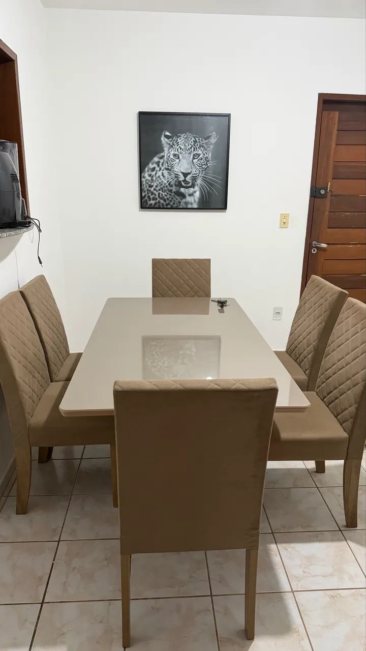 Mesa vidro 5 lugares - Foto 3