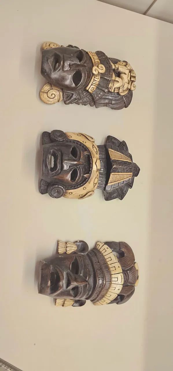 Conjunto 3 Máscaras Maias Decorativas