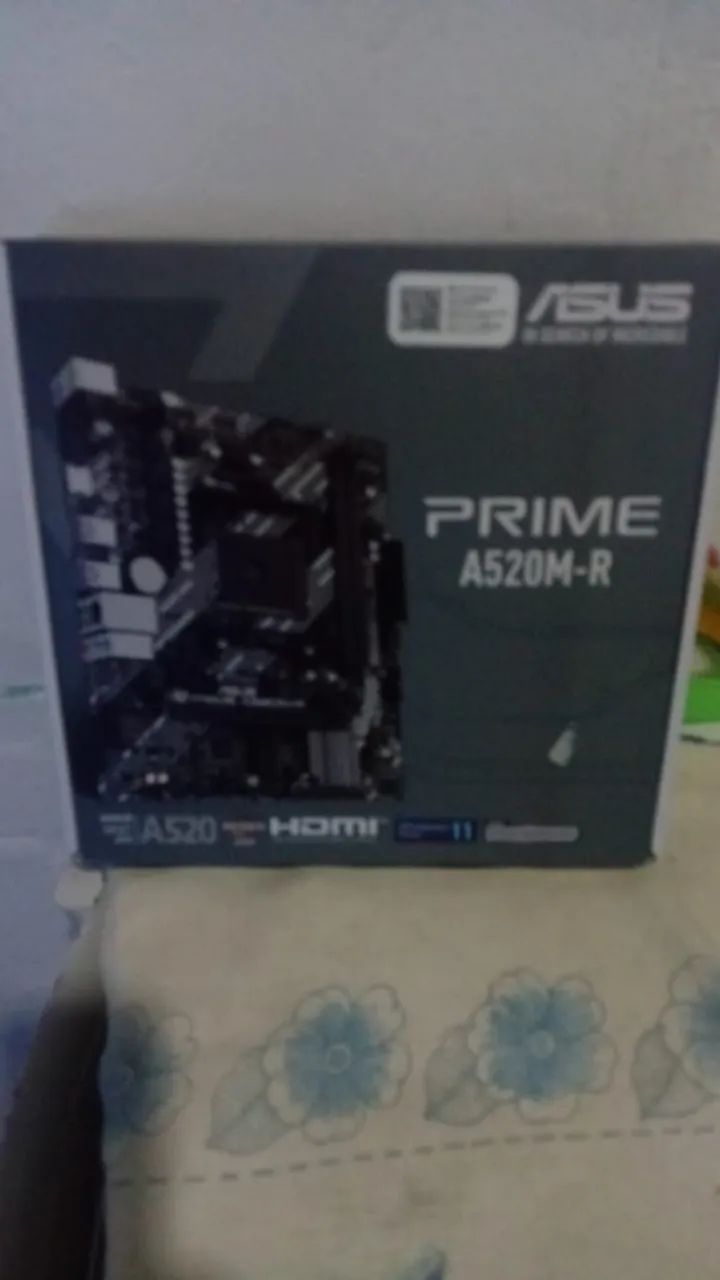 Placa Mãe Asus Prime A520M-R nova - Foto 2