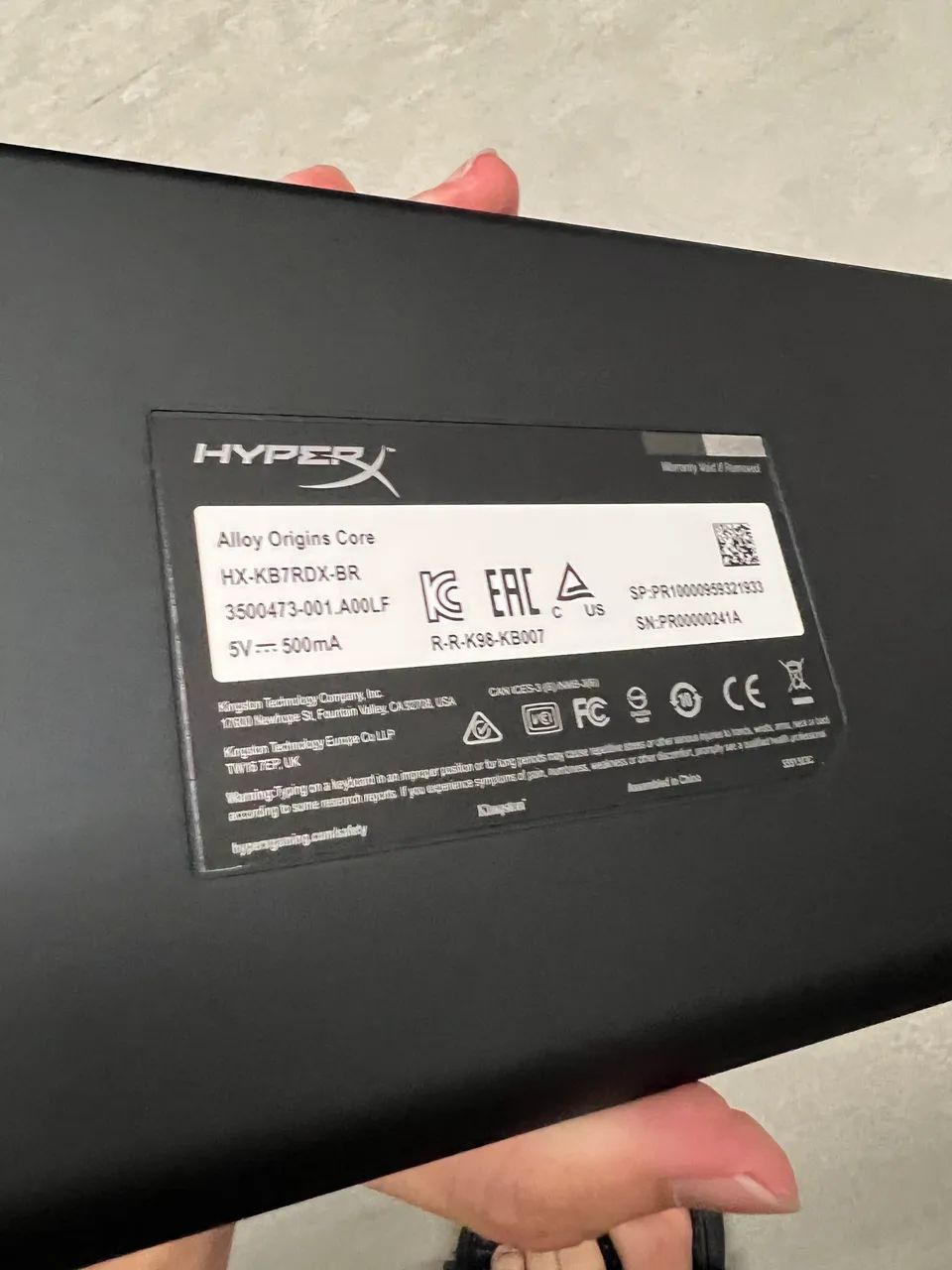 HyperX Alloy Origins Core RGB - Impecável na Caixa - Foto 5