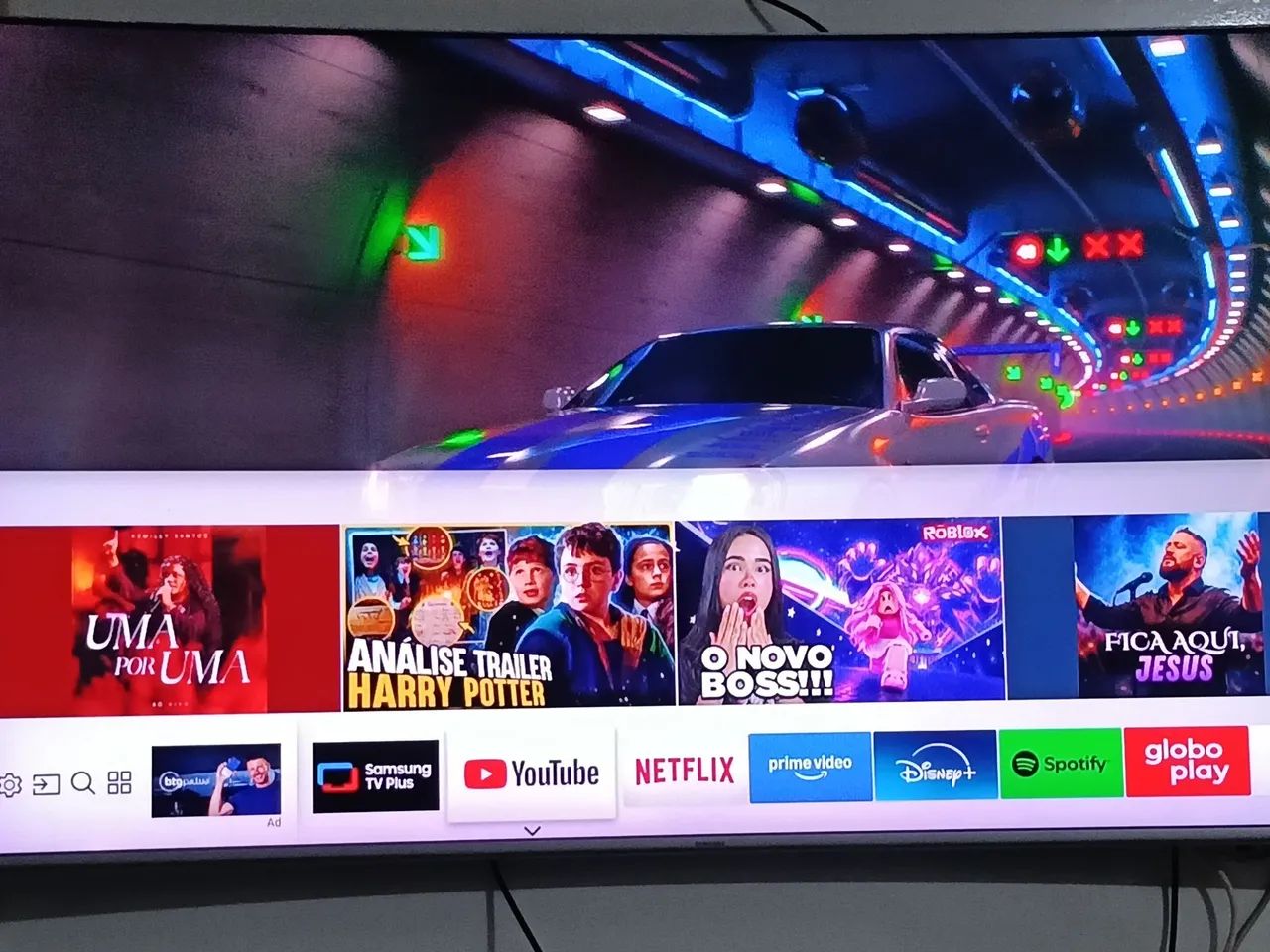 Smart Tv tela curva 4k Samsung 55 polegadas  - Foto 2