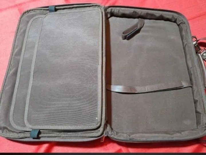 bolsa executiva de couro marrom - Foto 3