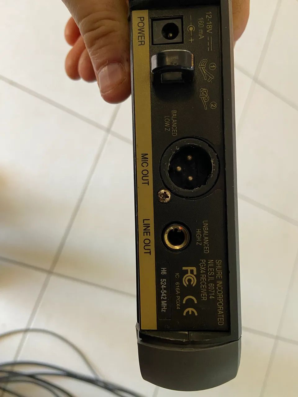 Shure pgx4 com microfone brko - Foto 4