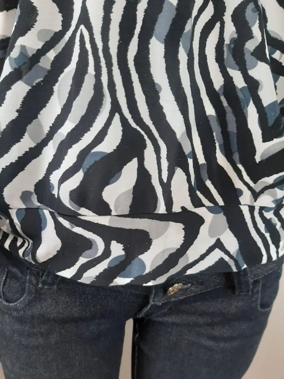 Blusa Marisa City Zebra - Foto 3