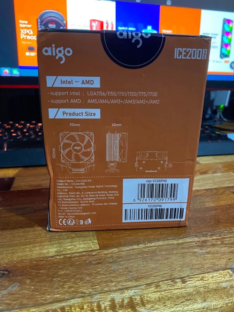 Cooler Rgb Aigo Ice 200 Pro Para Processador Intel E Amd Cpu - Foto 4