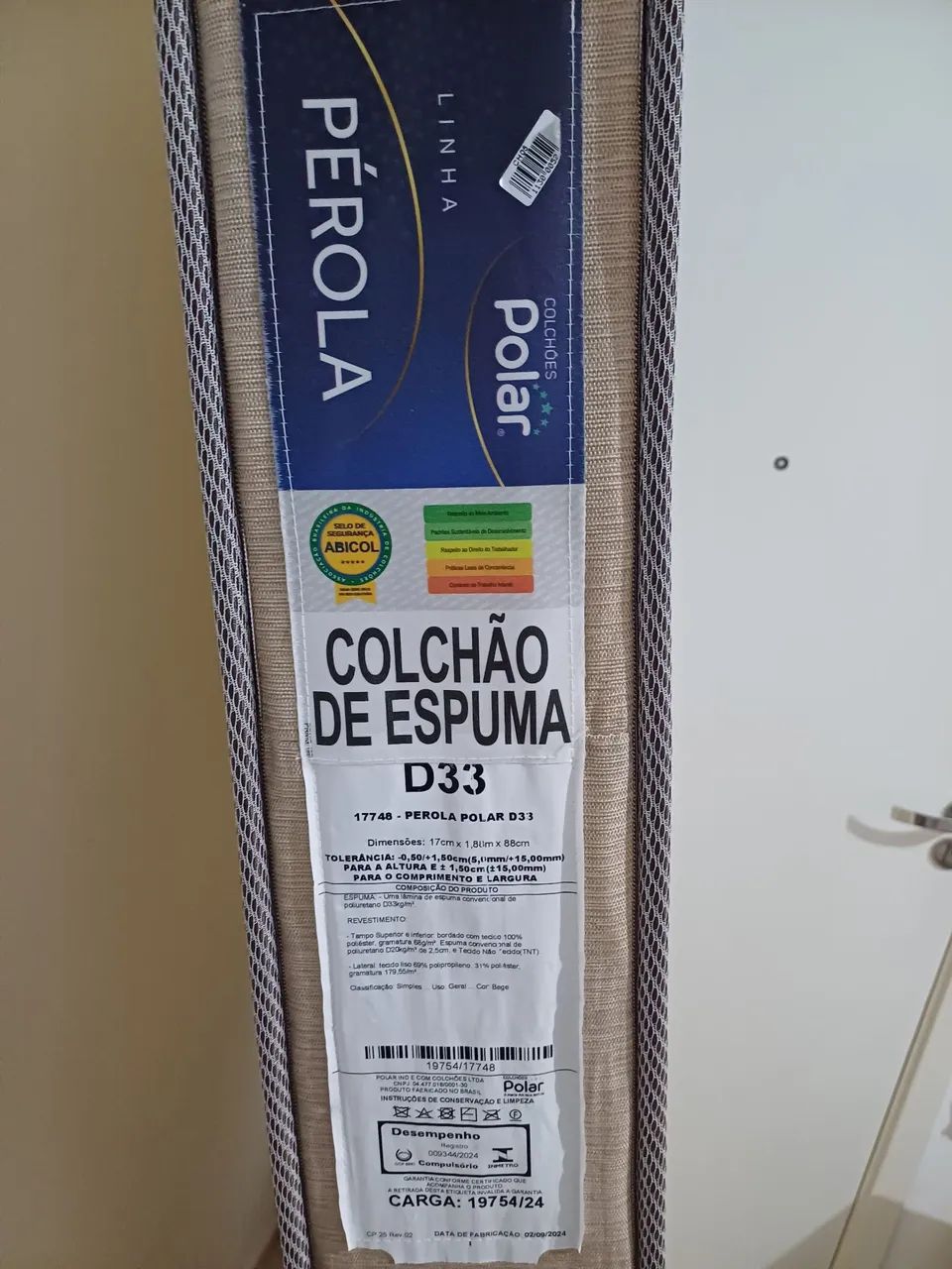 Colchão Polar  D33 bege  - Foto 2