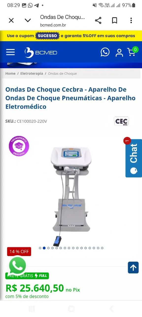 Ondas de Choque Cecbra- Pneumática 