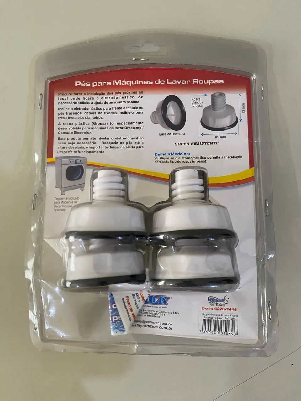 Kit de Pés para Máquina de lavar roupa  - Foto 2