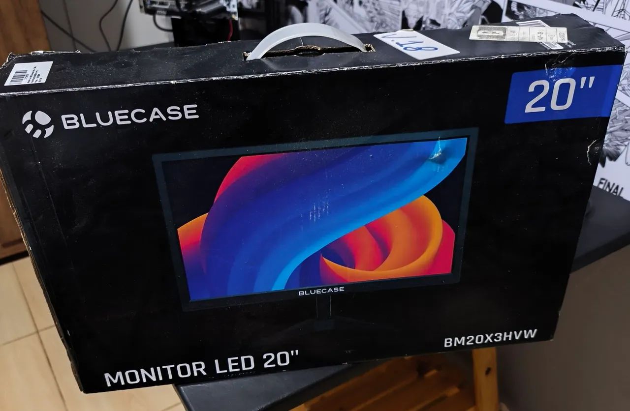 Monitor BLUECASE 20 POLEGADAS HDMI, novíssimo 