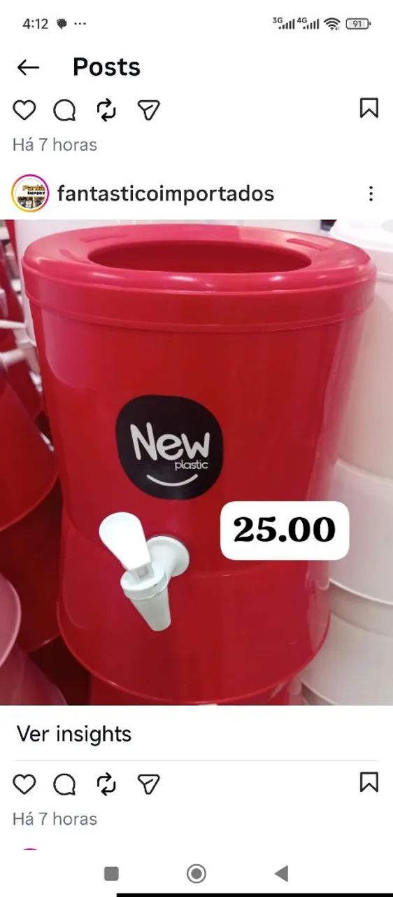 Suporte pra água mineral