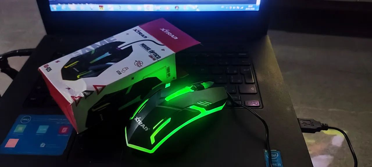 Mouse RGB xtrad usb - já é o menor preço