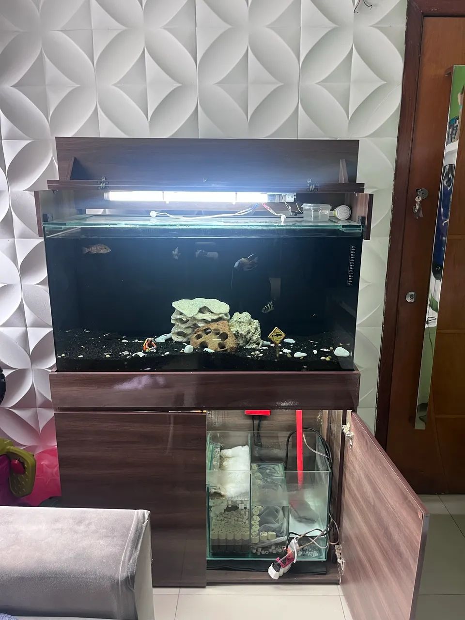 aquário 200 L completo com móvel?  - Foto 3