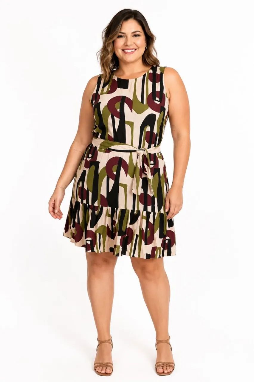 Vestido no Viscose 