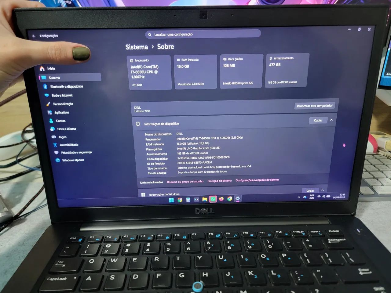 Notebook Dell Latitude 7490 - Foto 4