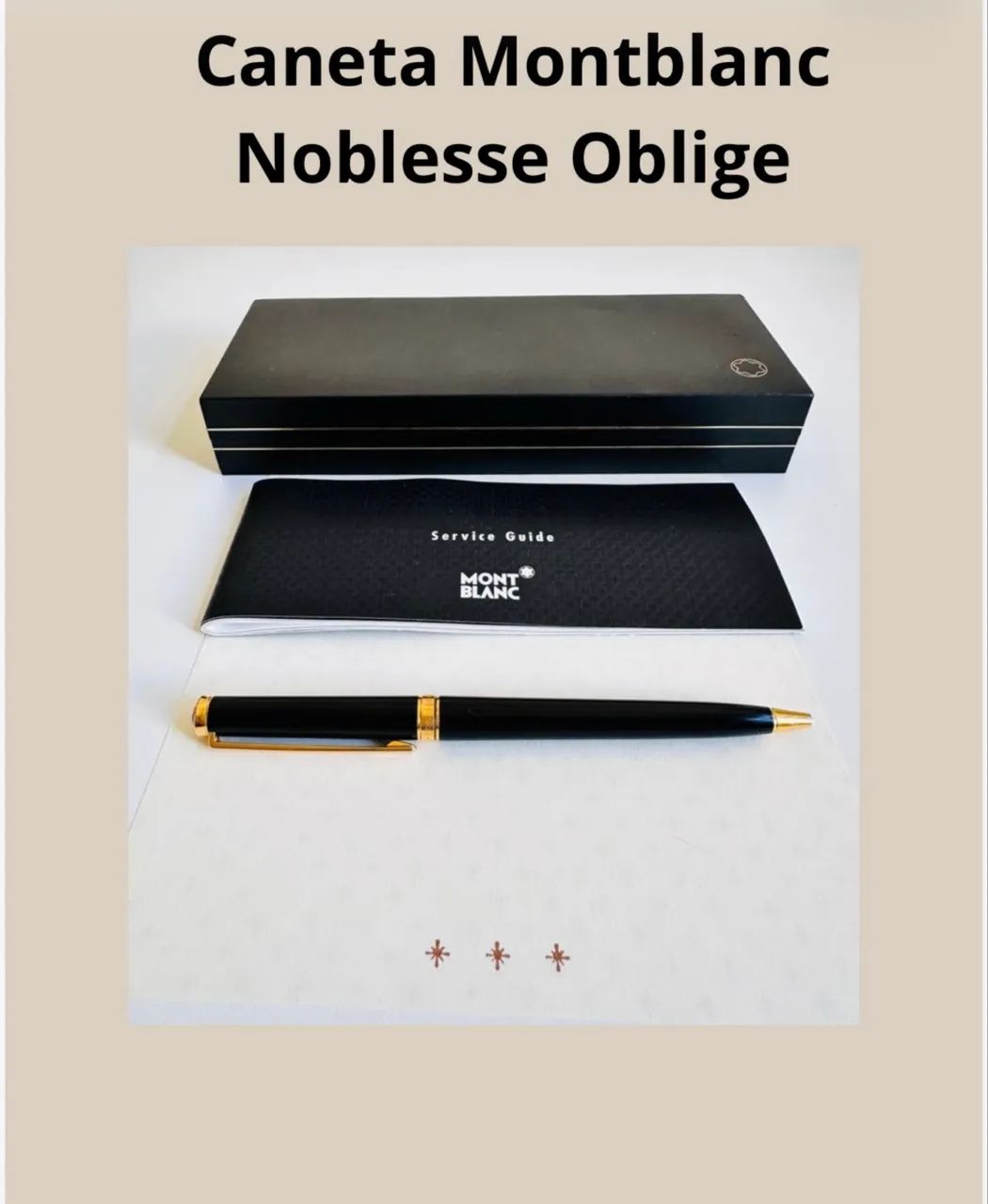 Caneta Montblanc Noblesse Oblige