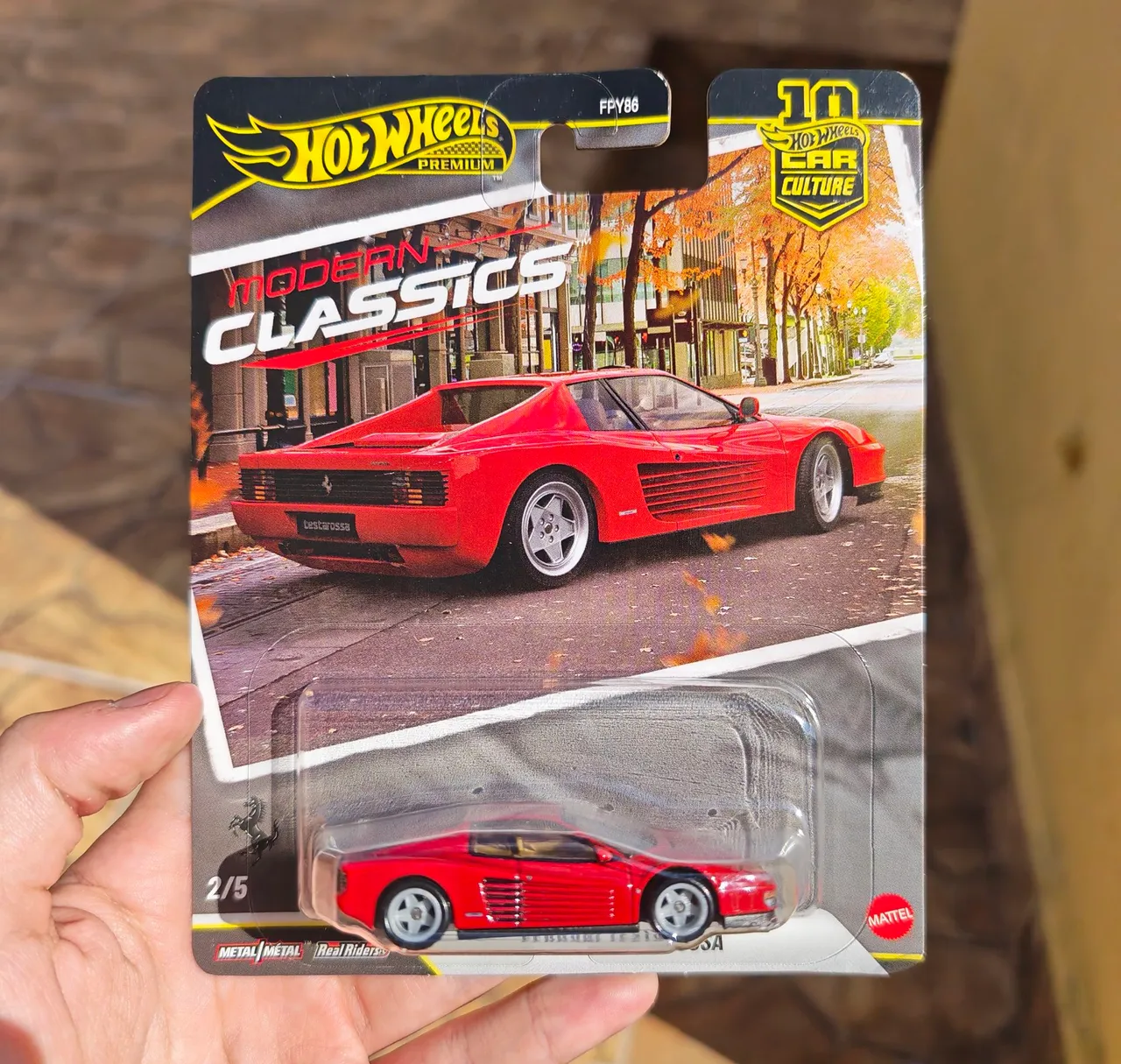 Hot Wheels Set Timeless Icons 2026 - 5 minis - Com Ferrari