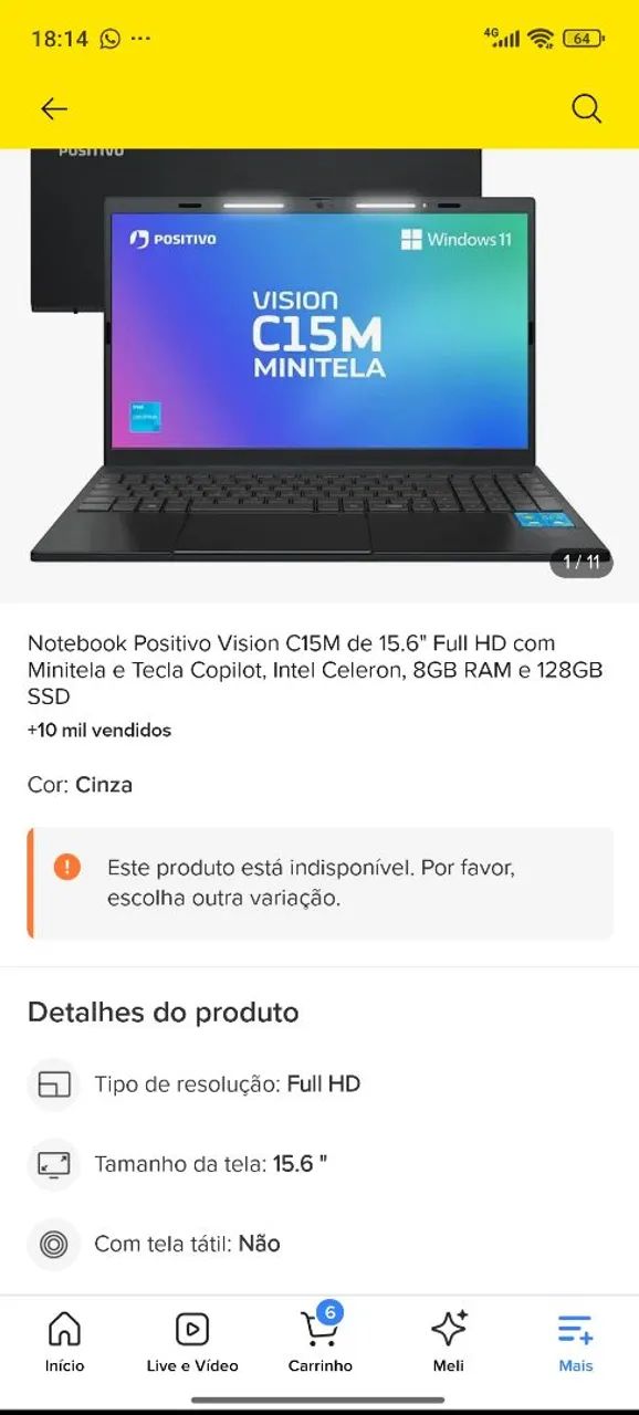 Notebook novo  - Foto 4