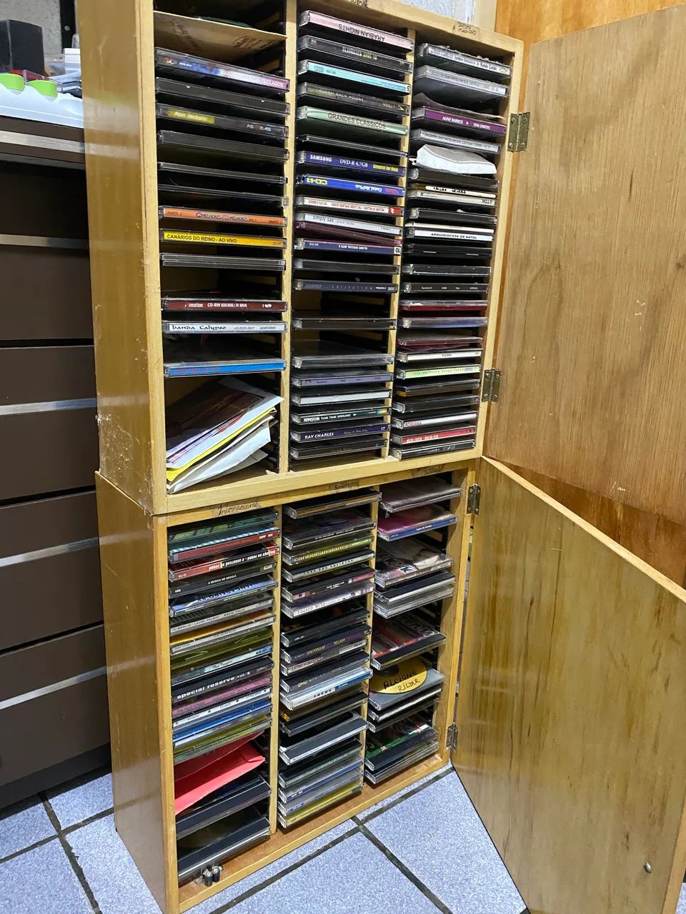 Wooden CD/DVD Organizer (Separate Furniture)