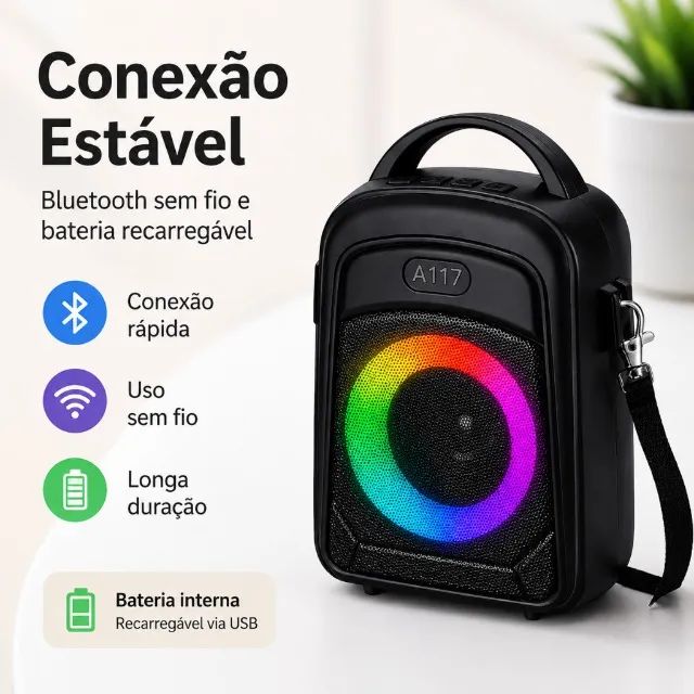 Caixa de Som com Alça