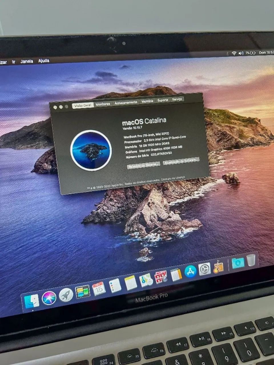 Macbook Pro 15 Mid-2012 16gb Intel I7 500gb - Notebooks - Ponta