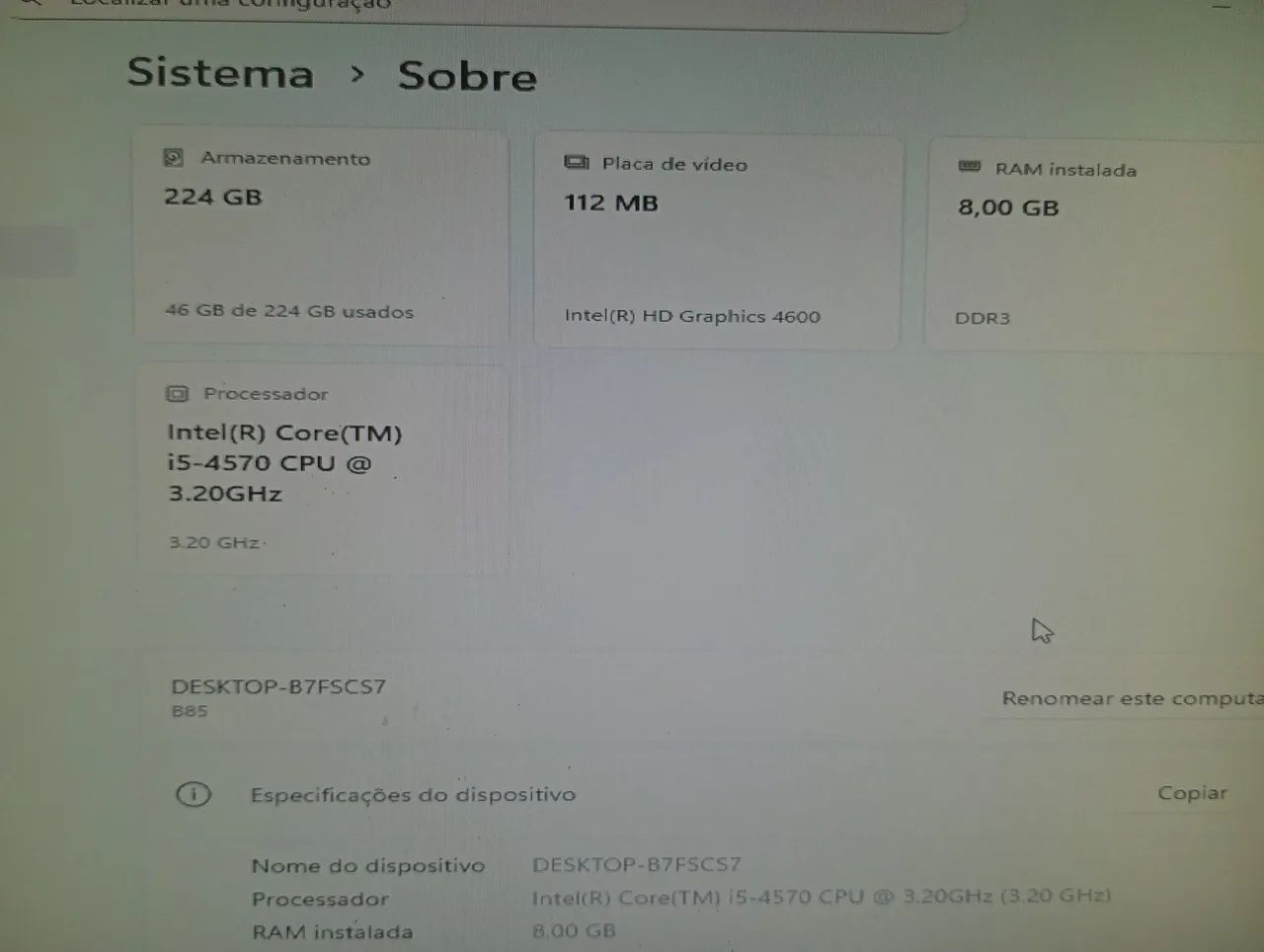 Computador Core i5 8g SSD 240G - Foto 2