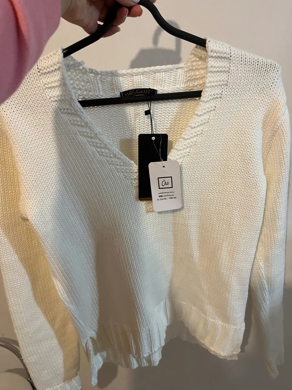 Tricô feminino branco  - Foto 3