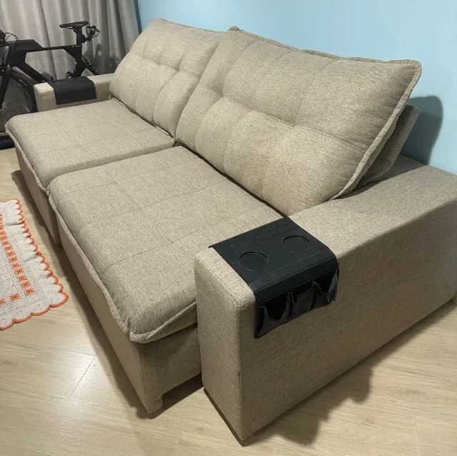 Sofá retrátil com m 2,90 comprimento x 1,70 aberto - Foto 4