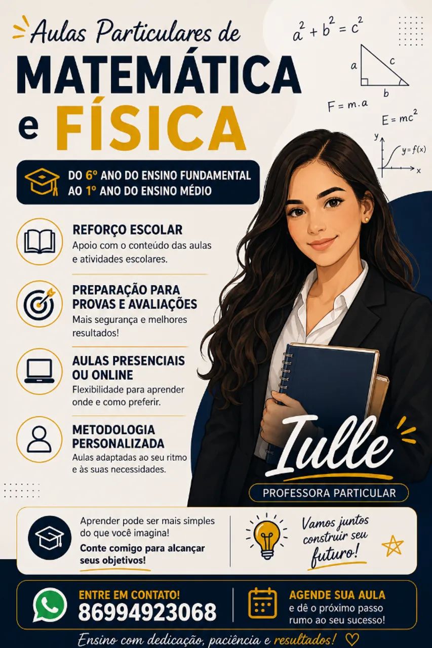 Aula particular de Matemática e Física