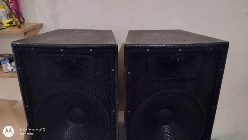 Par de Caixas 15 polegadas, Pa, Caixas profissionais,  300w cada, 8 ohms, - Foto 5