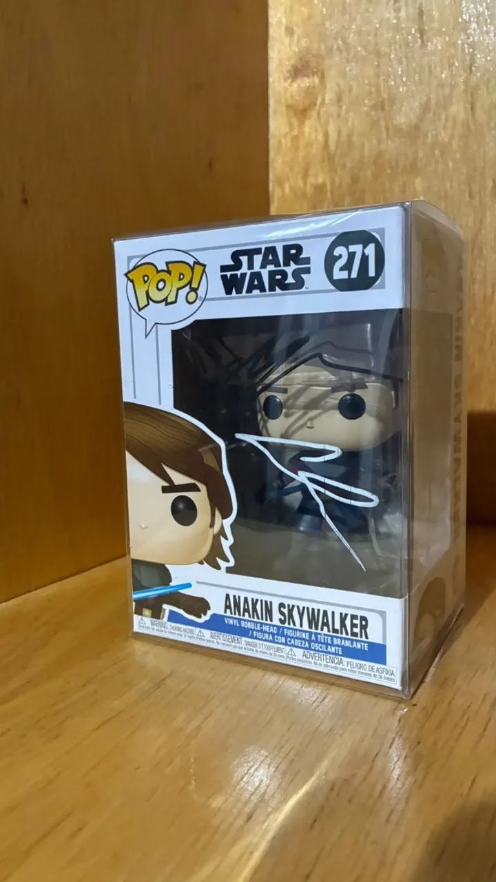 Funko Anakin Skywalker com Caixa Autografado
