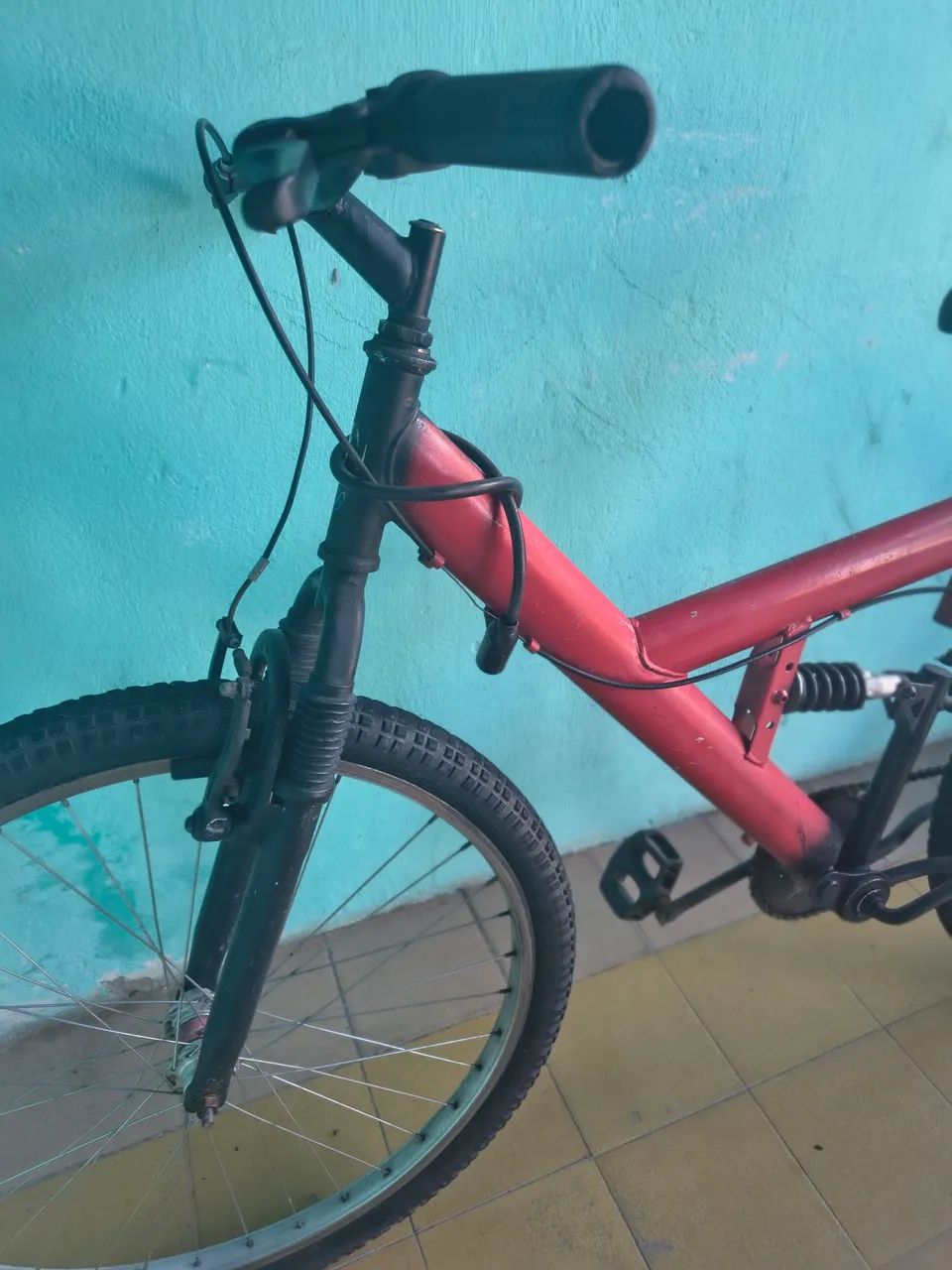 Bicicleta vermelha  - Foto 2