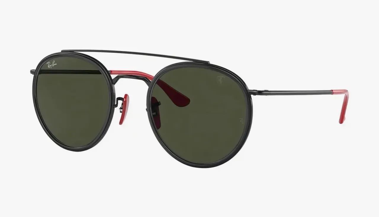 Óculos de sol Ray-Ban Round Scuderia Ferrari Collection - Foto 3