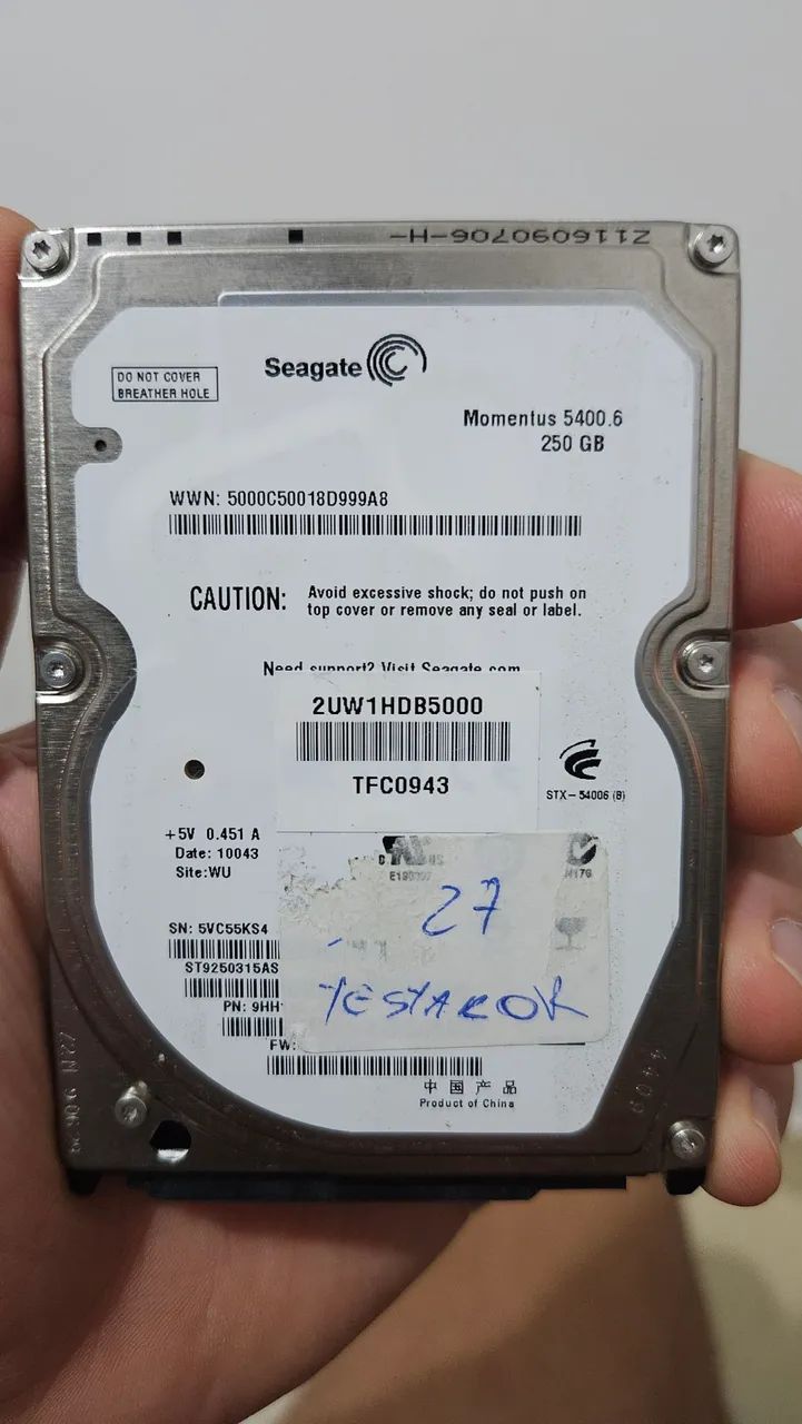 HD SEAGATE 250GB NOTEBOOK 403064678369218560